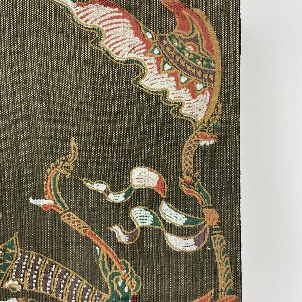 Vintage Thai Mythology Fabric Wall Art